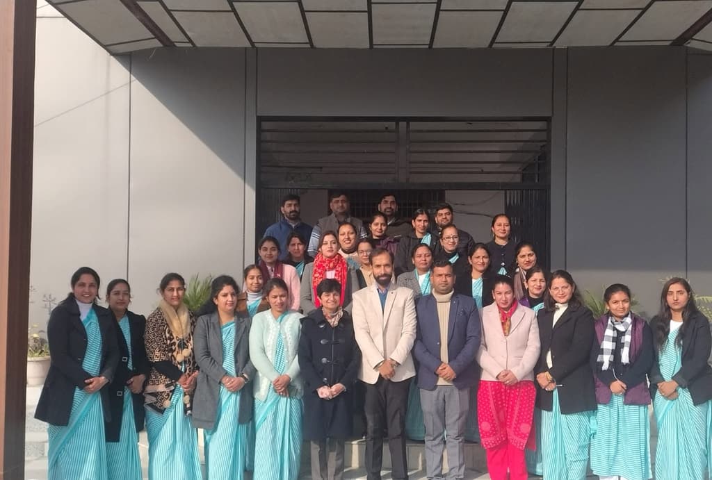 Teachers of Pinnacle World School after an in-house workshop